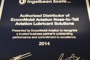 Ingelbeen-Soete outstanding nose-to-tail ExxonMobil Aviation Lubricans Distributor